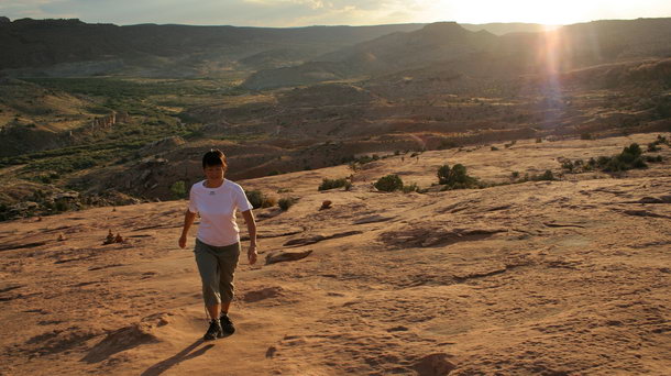 montée vers Delicate Arch